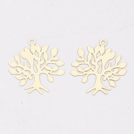 Латунные подвески, гравированные металлические украшения, долговечный, без кадмия, без никеля и без свинца, дерево