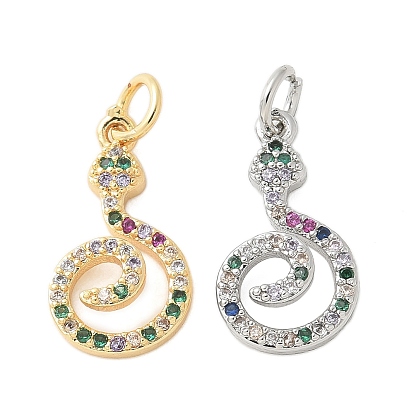 Латунные микро проложить кубического циркония подвески, без кадмия, без никеля и без свинца, змеиные чары, с целью перехода в кольце