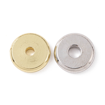 Brass Beads, Cadmium Free & Lead Free, Long-Lasting Plated, Disc