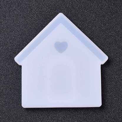DIY Pendant Silicone Molds, Resin Casting Molds, For UV Resin, Epoxy Resin Jewelry Making, House