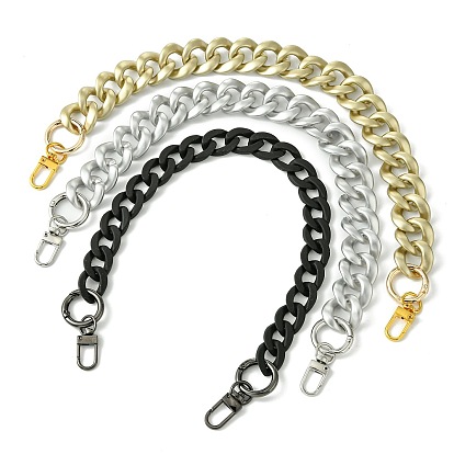 3 шт. 3 цвета окрашенные распылением ручки для пластиковых пакетов ccb, с поворотными застежками из цинкового сплава, для замены ремней для мешков