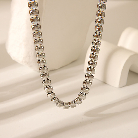 304 ожерелья из цепочек из нержавеющей стали в стиле унисекс, элегантная коллекция ювелирных изделий, цвет нержавеющей стали