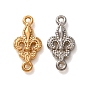 304 Stainless Steel Connector Charms, Fleur De Lis Links