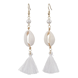 304 серьги с подвесками из ракушки из нержавеющей стали