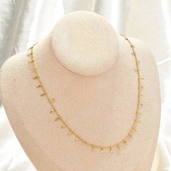 304 ожерелья из нержавеющей стали с кисточками и витой цепочкой для женщин