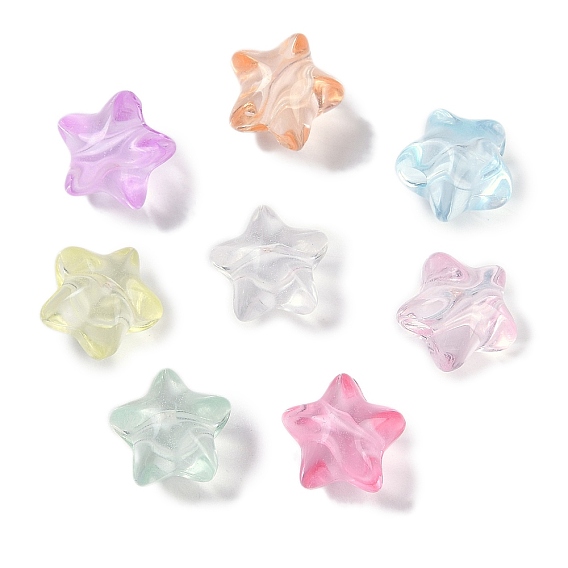 Прозрачные акриловые бусины, звезда