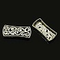 Alliage multi - chapelets de lien, sans cadmium et sans plomb, rectangle, 27x12x4mm, Trou: 1mm