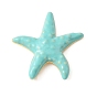 Brass Enamel Pendants, Starfish Charms, Rack Plating, Long-Lasting Plated, Lead Free & Cadmium Free