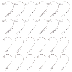 100шт 2 стиль 316 ушные манжеты из нержавеющей стали, альпинистская обертка вокруг сережек без пирсинга с петлей