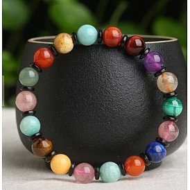 Bracelet Fashion Colorful Crystal Tiger Eye Natural Stone Bracelet Agate Series Bracelets