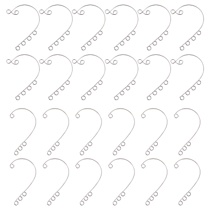 100шт 2 стиль 316 ушные манжеты из нержавеющей стали, альпинистская обертка вокруг сережек без пирсинга с петлей