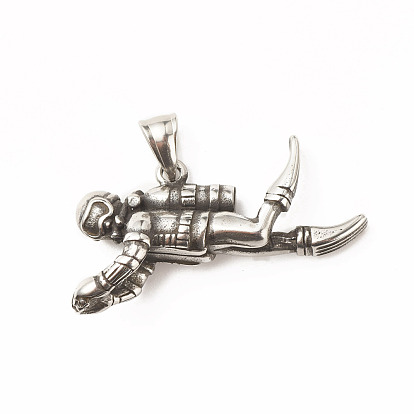 Titanium Steel Pendants, Diver