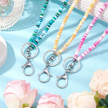 Держатель для удостоверения личности из полимерной глины, сделанный вручную, Знак держатель талреп, брелок с застежкой из железного сплава