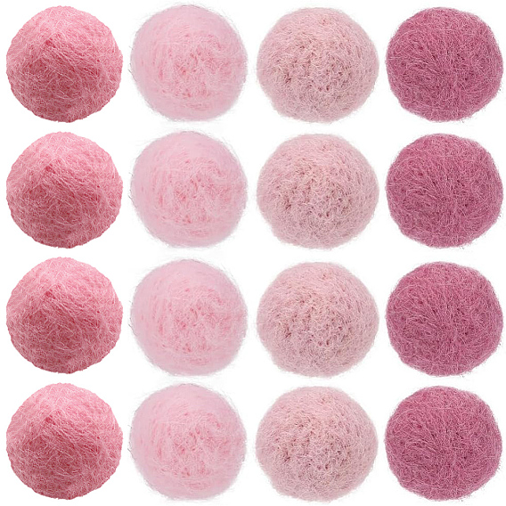 40шт 4 цвета шерстяные войлочные шарики, Pom Pom шары, для декоративных украшений diy