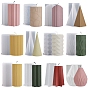 Clover/Star/Cross Pillar DIY Silicone Candle Molds, for Scented Candle Making