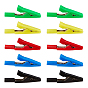 Brass Alligator Clips, with Nylon(PA) Cover, Platinum