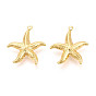 Латунные подвески, без кадмия и без свинца, морская звезда