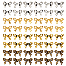 160 шт 4 цвета бусины из сплава тибетского стиля, бантом