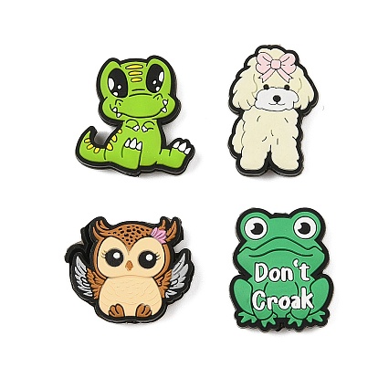 Силиконовые бусины, изготовление ожерелий и браслетов своими руками, мультфильм животное