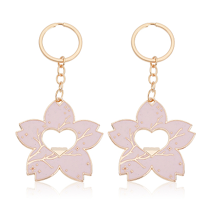 Брелки с цветочным узором из эмали, открывалка для бутылок