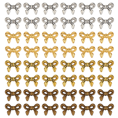 160 шт 4 цвета бусины из сплава тибетского стиля, бантом