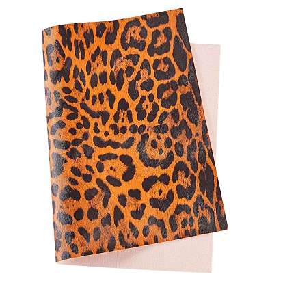 10 pcs 10 couleurs laser pu cuir tissu imprimé léopard, pour accessoires de vêtement