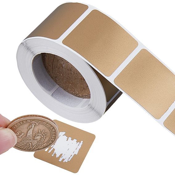 Наклейка-пароль с бумажным покрытием, поделки соскоб наградной карты, прямоугольные