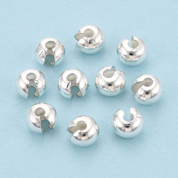 925 крышки для бусин из стерлингового серебра