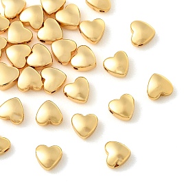 SHEGRACE Brass Beads, Heart, Cadmium Free & Lead Free & Nickel Free