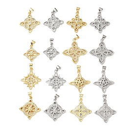 Латунные микропаве прозрачные подвески с фианитом, ведьмы узел викканский символ прелести