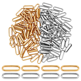 120 шт. 2 цвета 304 быстроразъемные соединения из нержавеющей стали, овальное кольцо