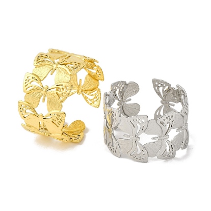 Бабочка 304 браслеты из нержавеющей стали для женщин