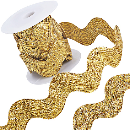 5 ярдов полиэстеровой волнистой бахромы ленты, волнистая кружевная отделка, для шитья одежды и художественного оформления