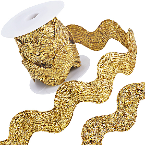 5 ярдов полиэстеровой волнистой бахромы ленты, волнистая кружевная отделка, для шитья одежды и художественного оформления