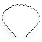 Hair Accessories Iron Wavy Hair Band Findings, 126mm