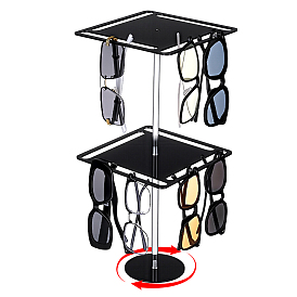 2-stufige Acryl-Sonnenbrillen-Organizer-Displayständer, Viereck