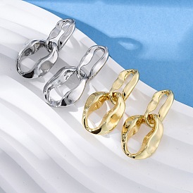 Серьги-гвоздики из латуни с подвесками, без свинца и без кадмия, долговечный, стойки покрытие