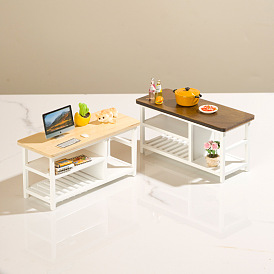 Кукольный столик, компьютерный стол микро пейзаж кукольный домик аксессуары, притворяясь опорными украшениями