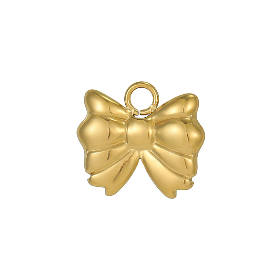 Подвески-бантики 304 подвески из нержавеющей стали, ионное покрытие (ip)