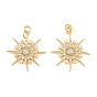 Латунные микро проложить кубического циркония подвески, звезды прелести, долговечный, стойки покрытие, без свинца и без кадмия, с целью перехода в кольце