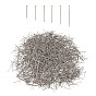 1800Pcs 6 Style Iron Flat Head Pins, Cadmium Free & Lead Free