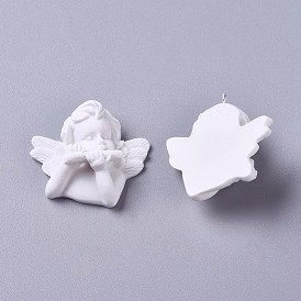 Colgantes de la resina, con balas de clavija con clavija de rosca de hierro platino, ángel