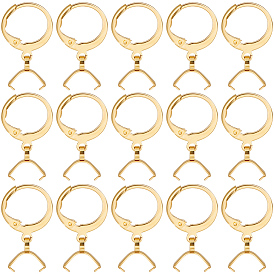 50 шт. 304 фурнитура для сережек с застежкой-рычагом из нержавеющей стали, с поручителями