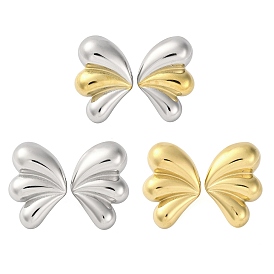 304 Stainless Steel Stud Earrings, Wing, Left and Right