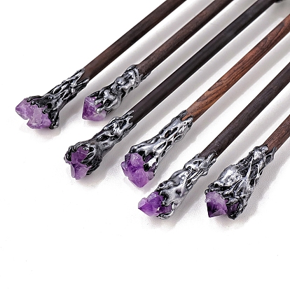Natural Gemstone Twelve Constellation Magic Wand, Cosplay Magic Wand, for Witches and Wizards