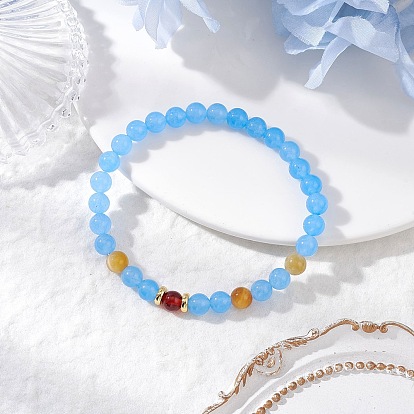 Природного сердолика, браслеты из натурального и окрашенного малайзийского нефрита и тигрового глаза