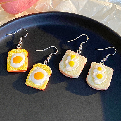 Resin Food Model Dangle Earrings, Jewely for Women