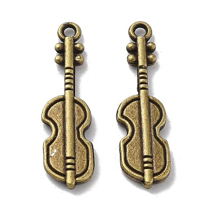 Tibetan Style Alloy Pendants, Cadmium Free & Lead Free, Violin