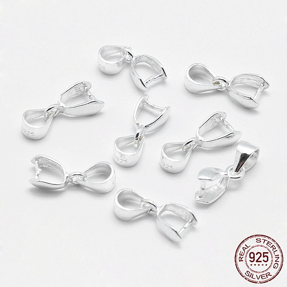 925 Sterling Silver Pendant Bails, Ice Pick & Pinch Bails