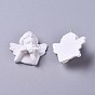 Resin Pendants, with Platinum Plated Iron Screw Eye Pin Peg Bails, Angel
